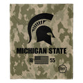 Michigan State OFFIcIAL NcAA OHT Special Ops Silk Touch Throw Blanket 50 x 60(D0102H94IVU)