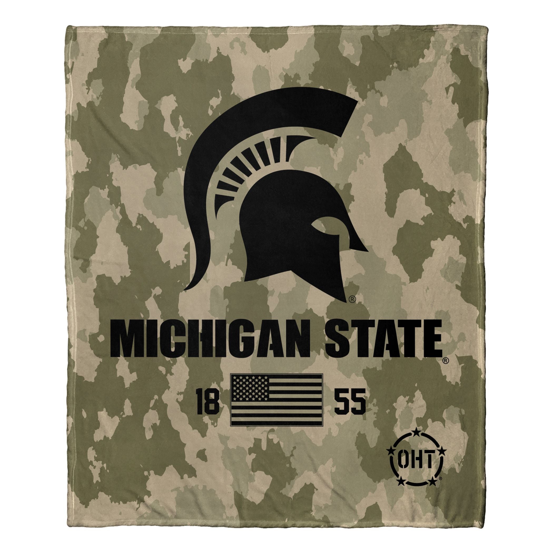 Michigan State OFFIcIAL NcAA OHT Special Ops Silk Touch Throw Blanket 50 x 60(D0102H94IVU)