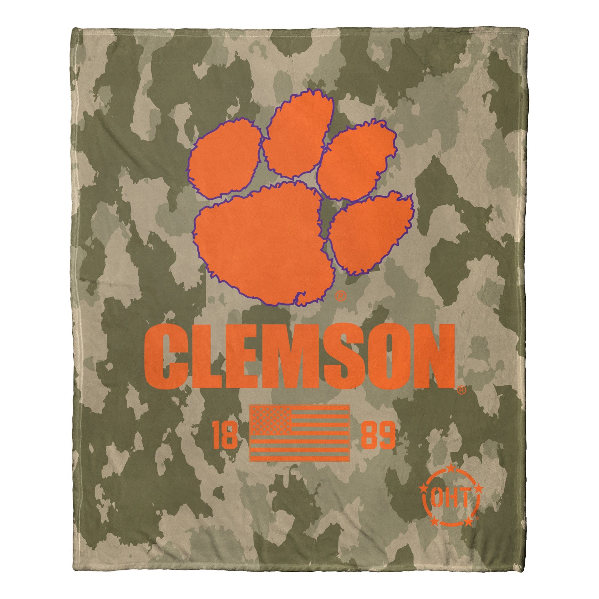 clemson OFFIcIAL NcAA OHT Special Ops Silk Touch Throw Blanket 50 x 60(D0102H94IWY)
