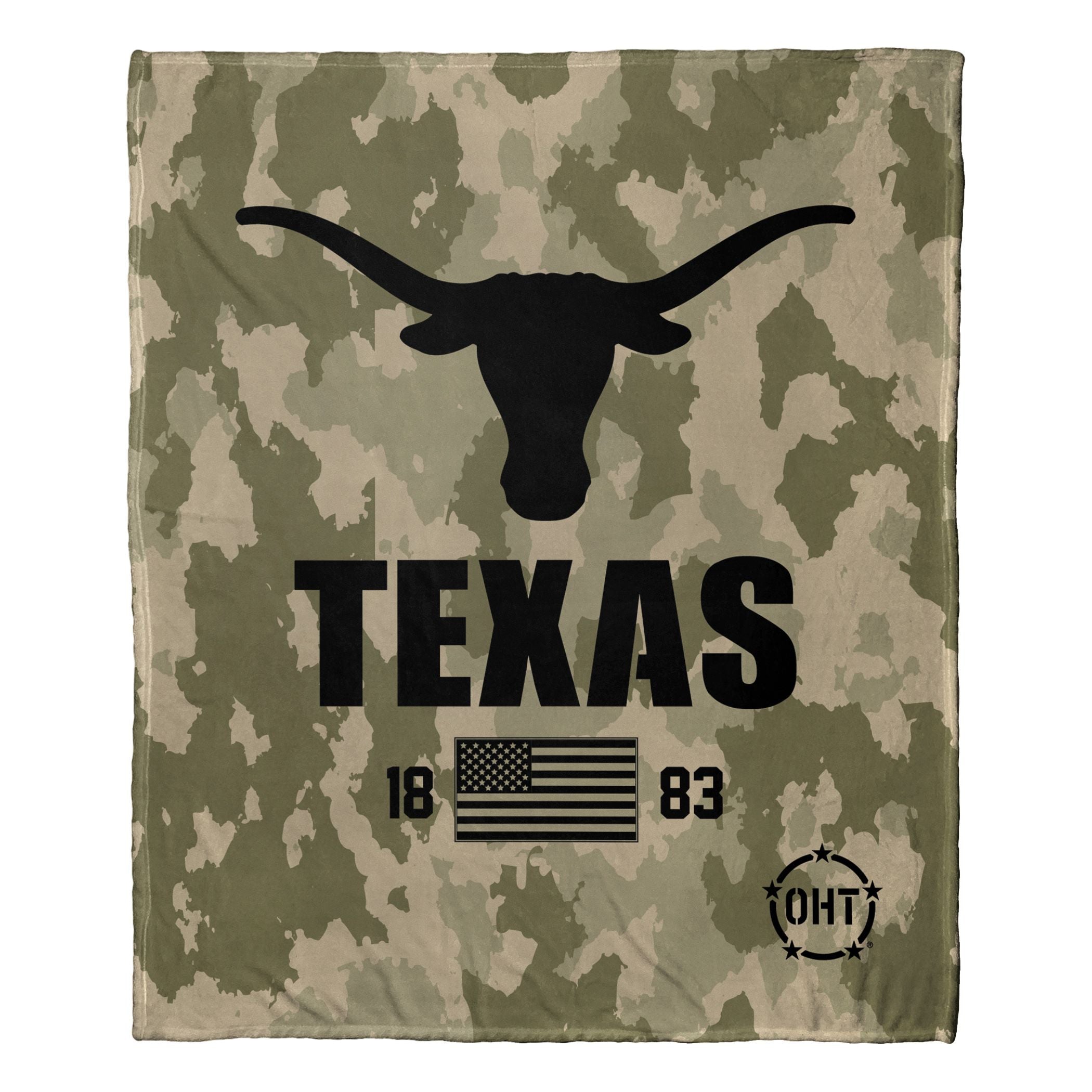 Texas OFFIcIAL NcAA OHT Special Ops Silk Touch Throw Blanket 50 x 60(D0102H94IZ7)