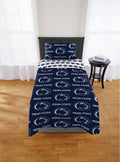 Penn State Nittany Lions Twin Rotary Bed In a Bag Set(D0102H94J3W)