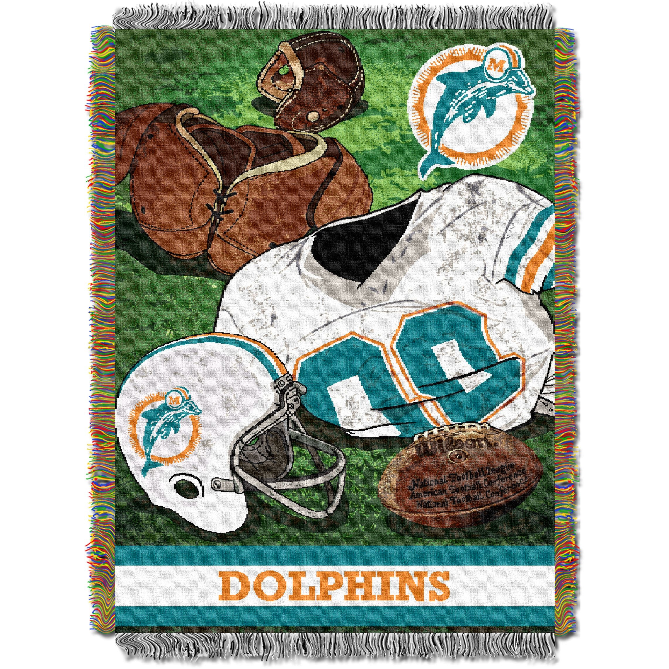 Nfl 051 Dolphins Vintage Tapestry(D0102H94M4A)