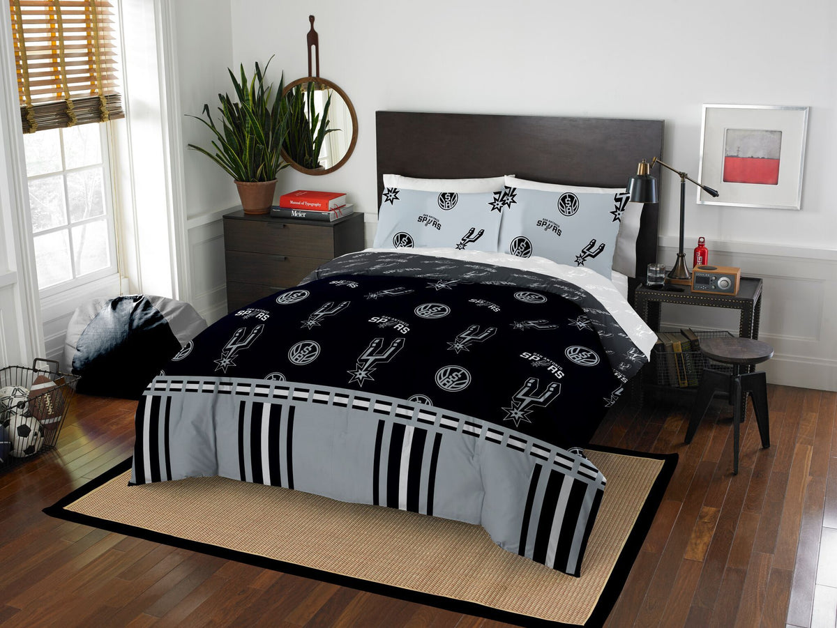 Spurs Official Nba Full Bed In Bag Set(D0102H94M6U)