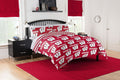 Wisconsin Badgers Rotary Queen Bed In a Bag Set(D0102H94V6W)