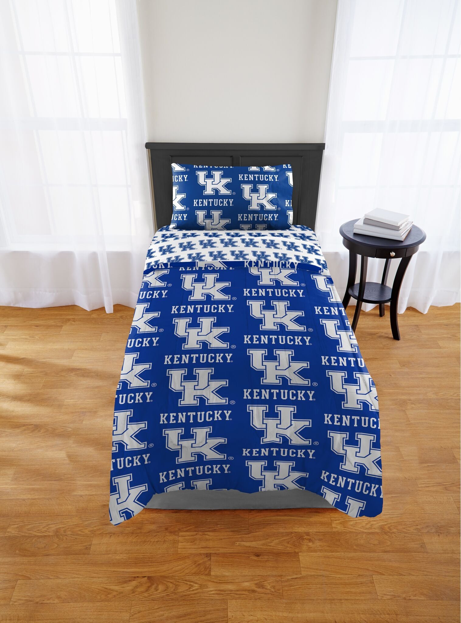 Kentucky Wildcats Twin Rotary Bed In A Bag Set(D0102H94Vsu)