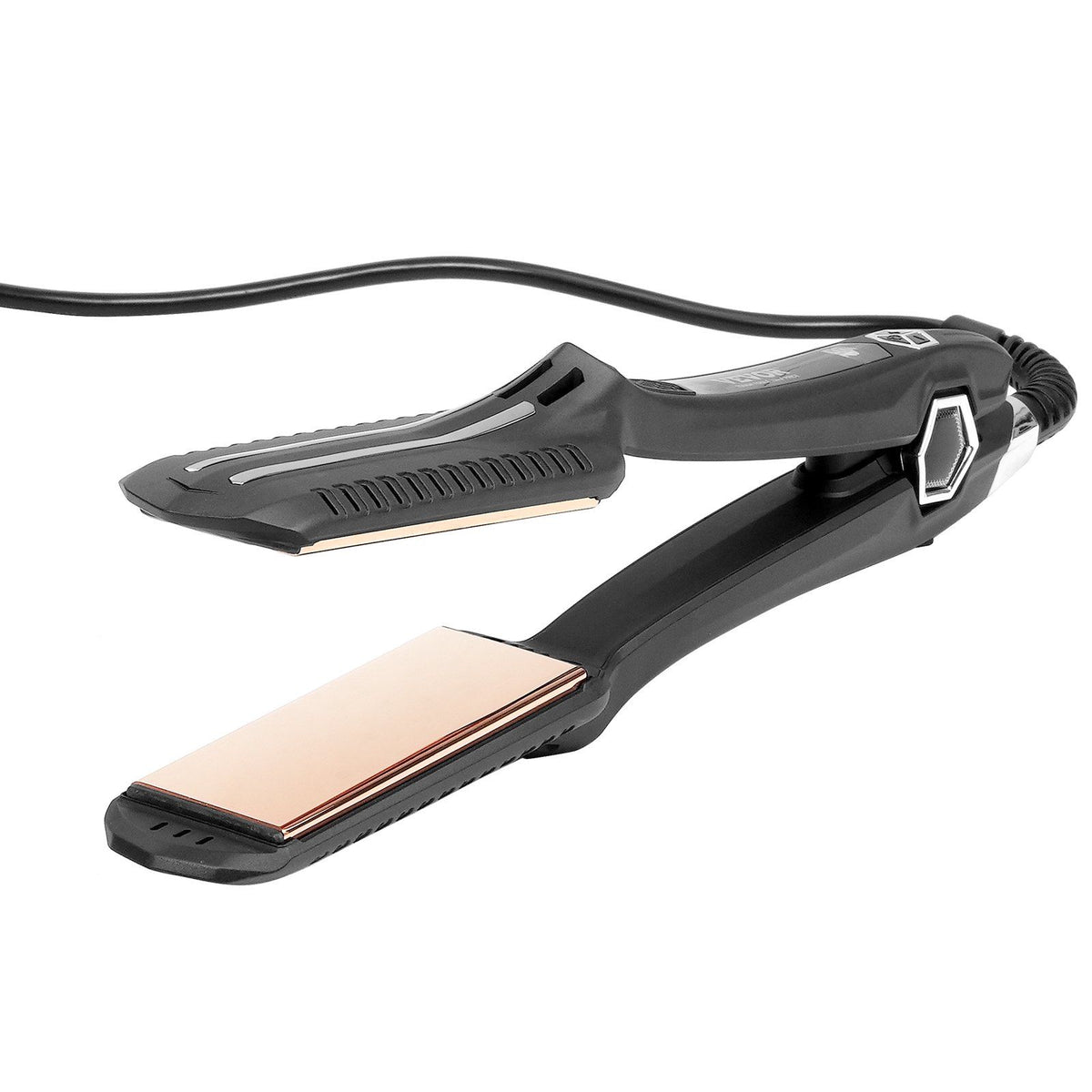 VEVOR Hair Straightener, 1.5-inch Titanium Flat Iron, Dual Infrared Hair Straightener Flat Iron with LCD Display and 19 Temp Lev