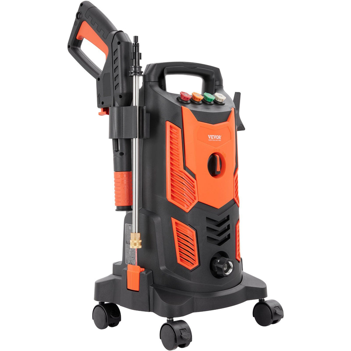 Vevor Electric Pressure Washer, 2300 Psi, Max. 1.9 Gpm, 1900W Power Washer W/ 26 Ft Hose, 4 Quick Connect Nozzles, Foam Cannon,