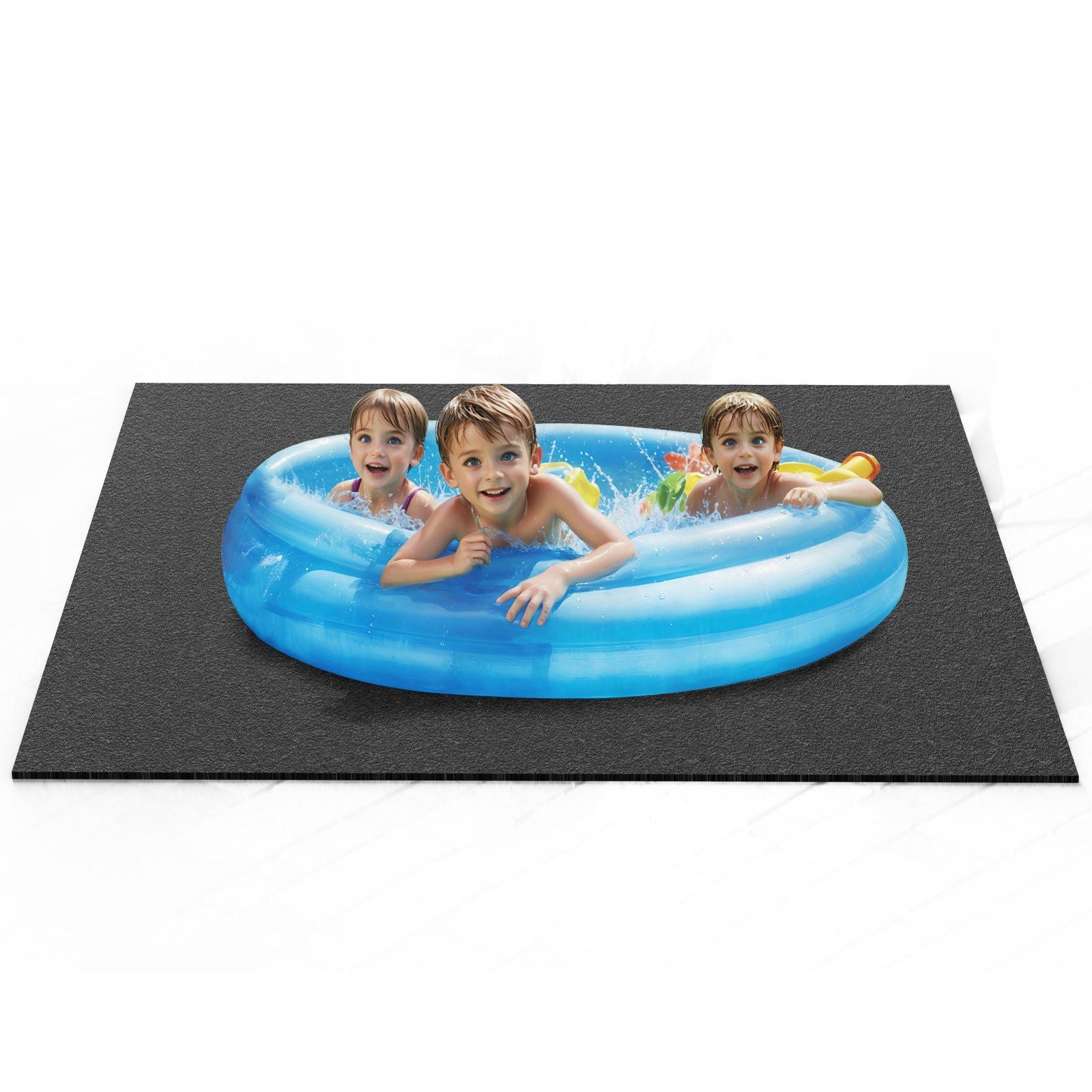 Vevor 74 X 72 Inch Hot Tub Mat, Extra Large Inflatable Hot Tub Pad, Waterproof Slip-Proof Backing, Absorbent Spa Pool Ground Bas