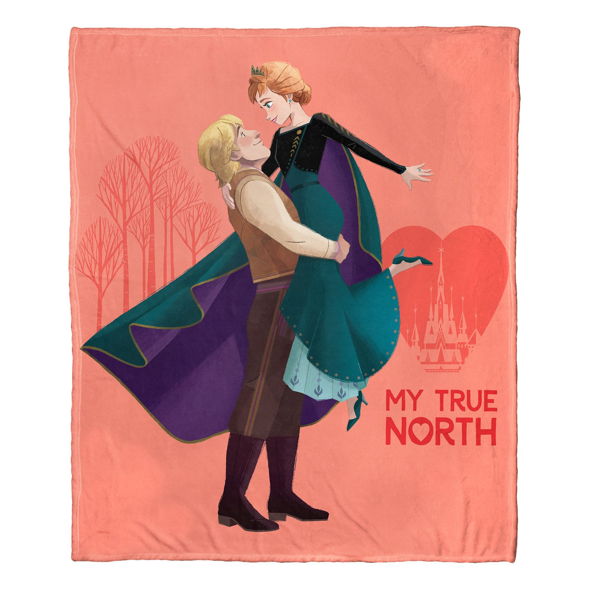 Frozen, My True North Aggretsuko Comics Silk Touch Throw Blanket, 50' X 60'(D0102Har61G.)