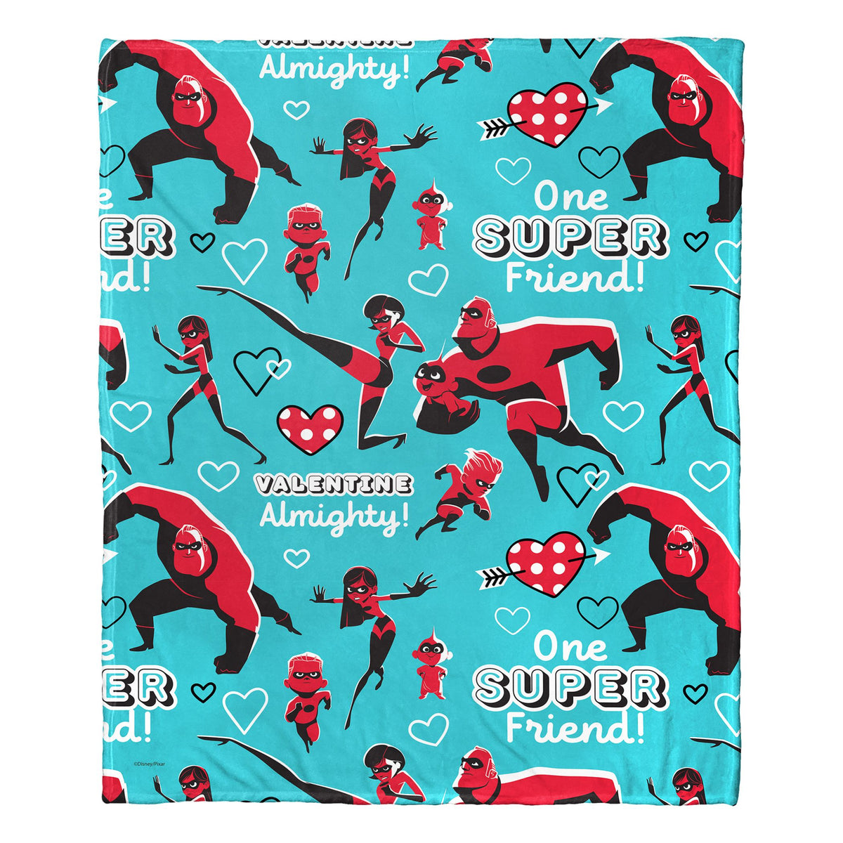 The Incredibles, Super Valentine Aggretsuko Comics Silk Touch Throw Blanket, 50' X 60'(D0102Har66V.)