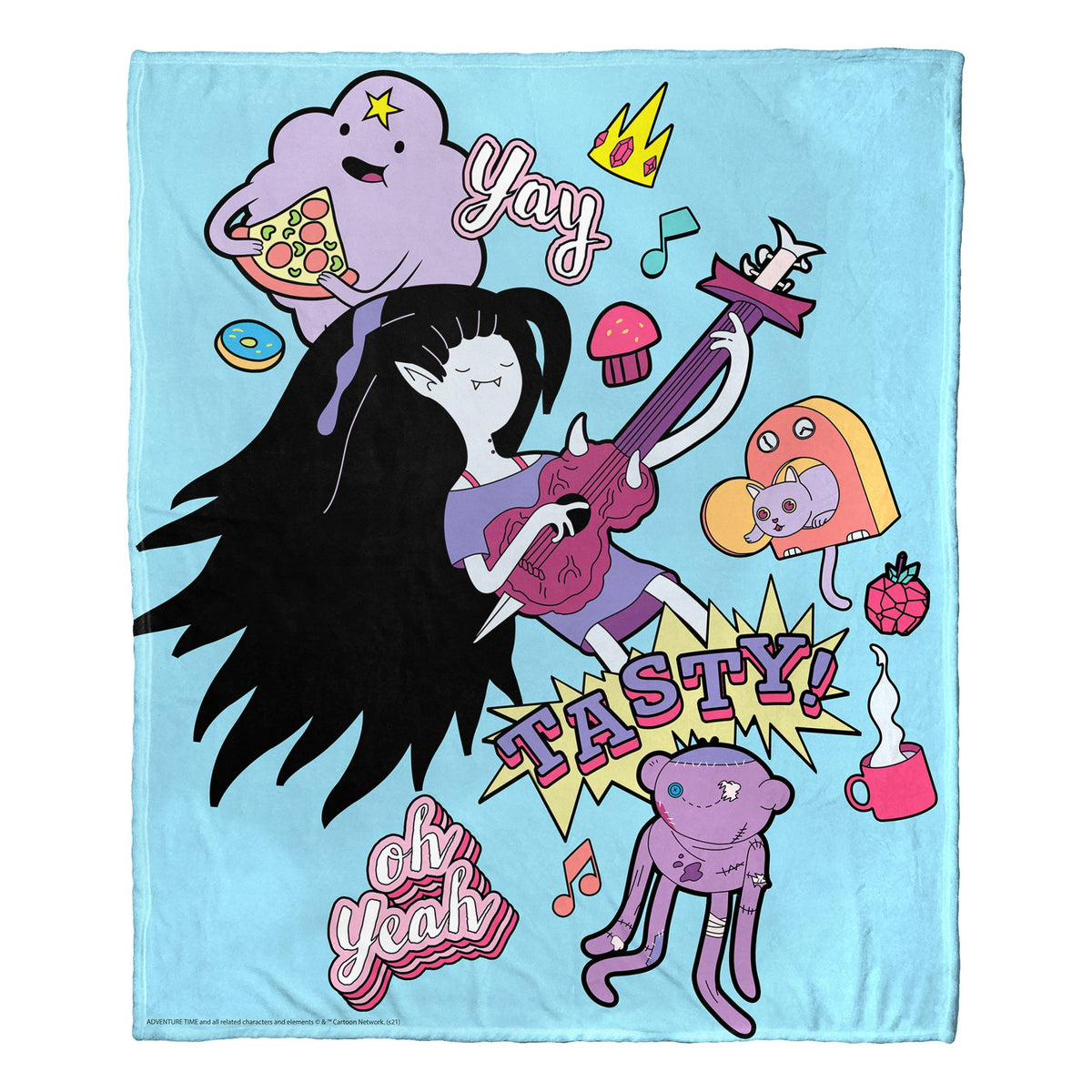 Adventure Time, Tasty Tunes Aggretsuko Comics Silk Touch Throw Blanket, 50' X 60'(D0102Har6Gu.)