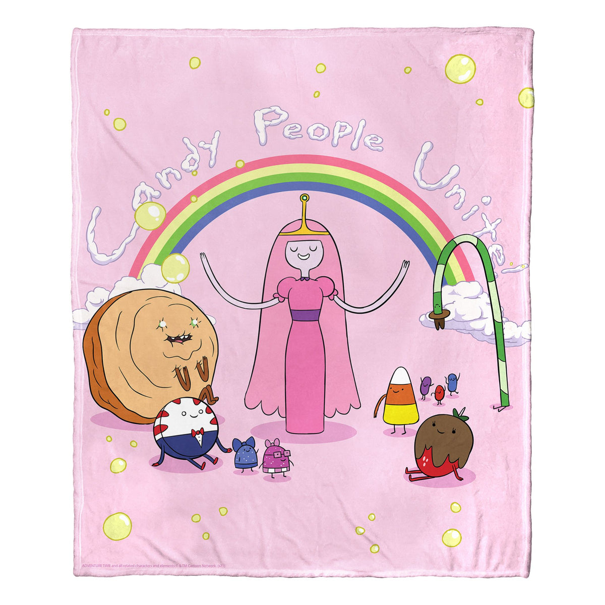 Adventure Time, Candy People Unite Aggretsuko Comics Silk Touch Throw Blanket, 50' X 60'(D0102Har6Ig.)
