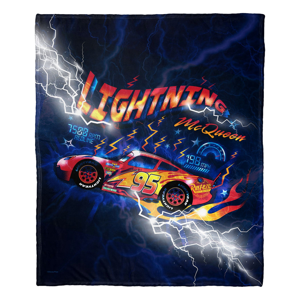 Cars, Sizzling Mcqueen Aggretsuko Comics Silk Touch Throw Blanket, 50' X 60'(D0102Har6Wv.)