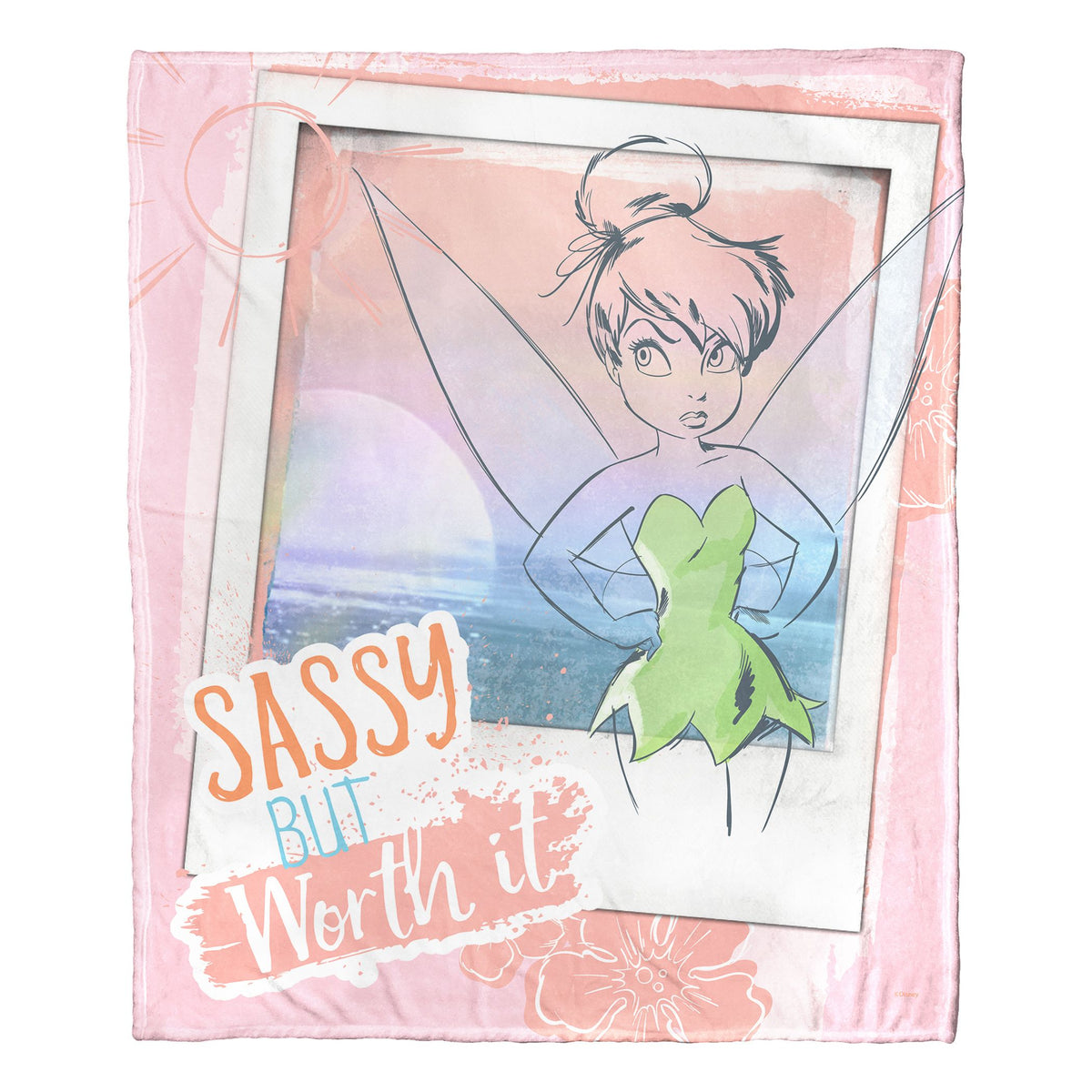 Tinkerbell, Worth It Aggretsuko Comics Silk Touch Throw Blanket, 50' X 60'(D0102Hardwv.)
