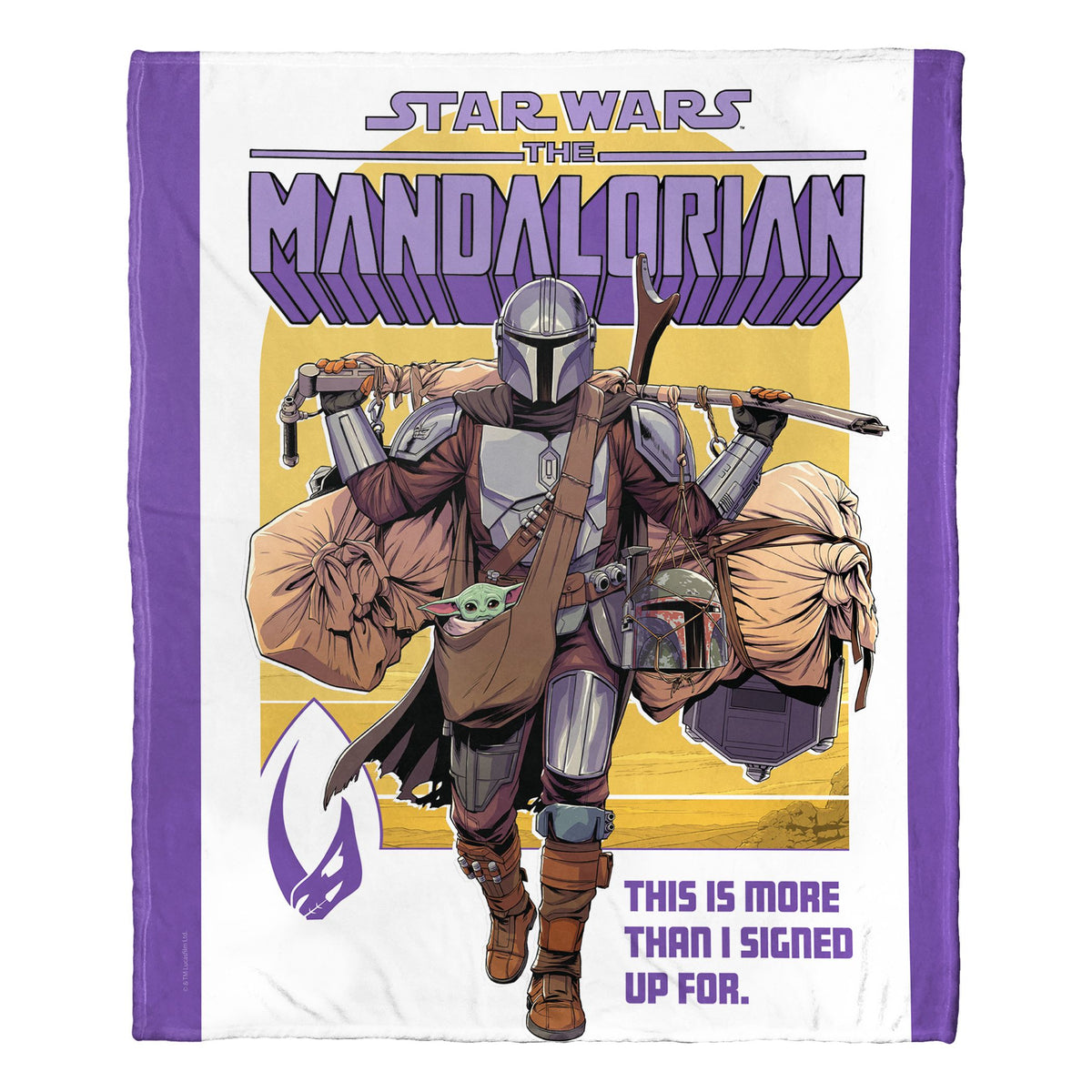 Star Wars: The Mandalorian, More Than I Signed Up For Aggretsuko Comics Silk Touch Throw Blanket, 50' X 60'(D0102Haryqy.)