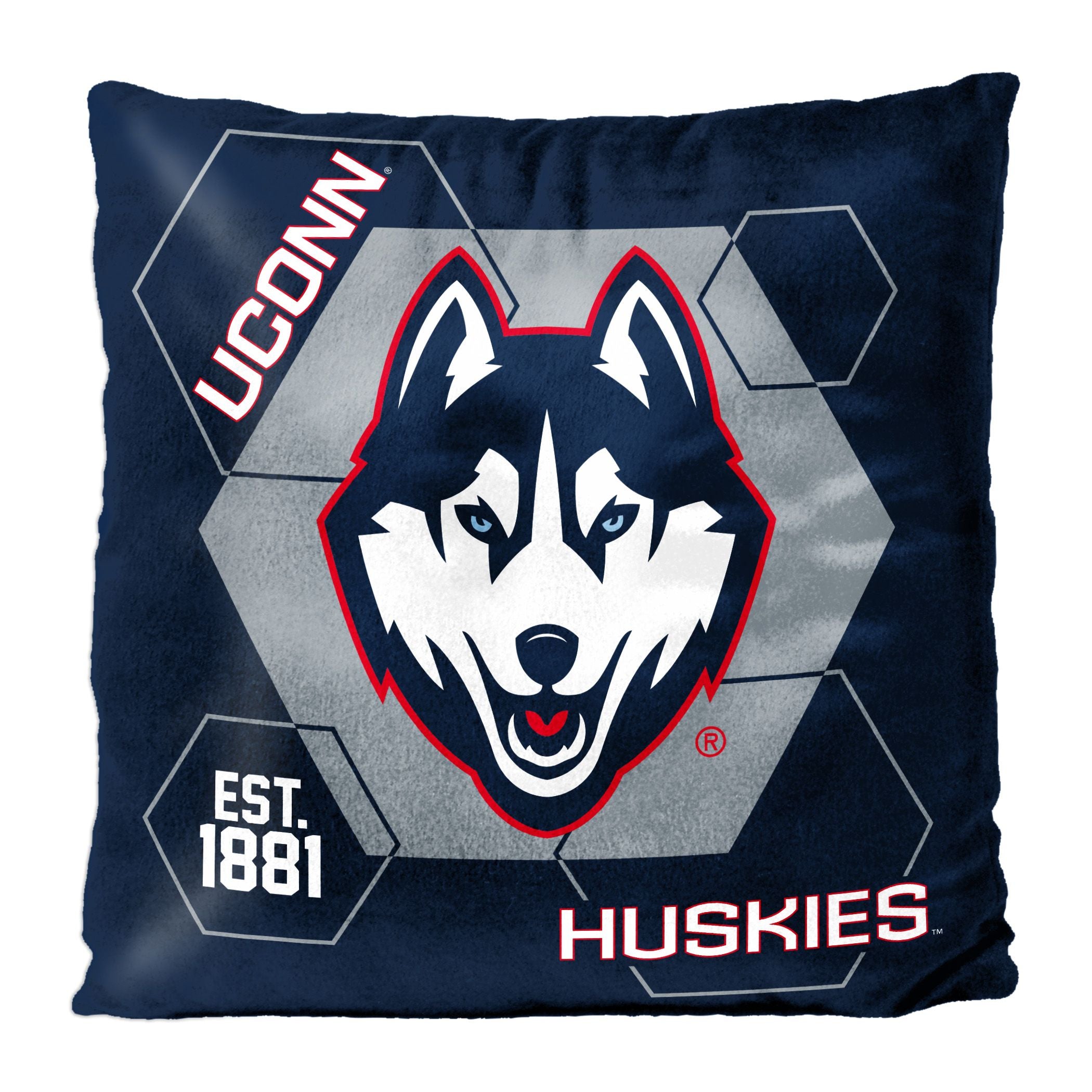 Uconn OFFIcIAL NHL connector Double Sided Velvet Pillow 16 x 16(D0102HARZRg)