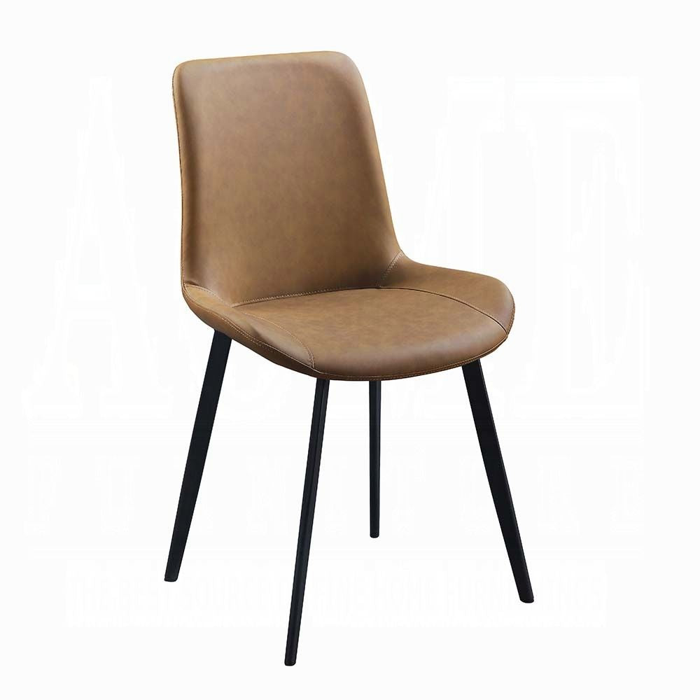 Brown Tight Back Side Chairs (Set of 2)
