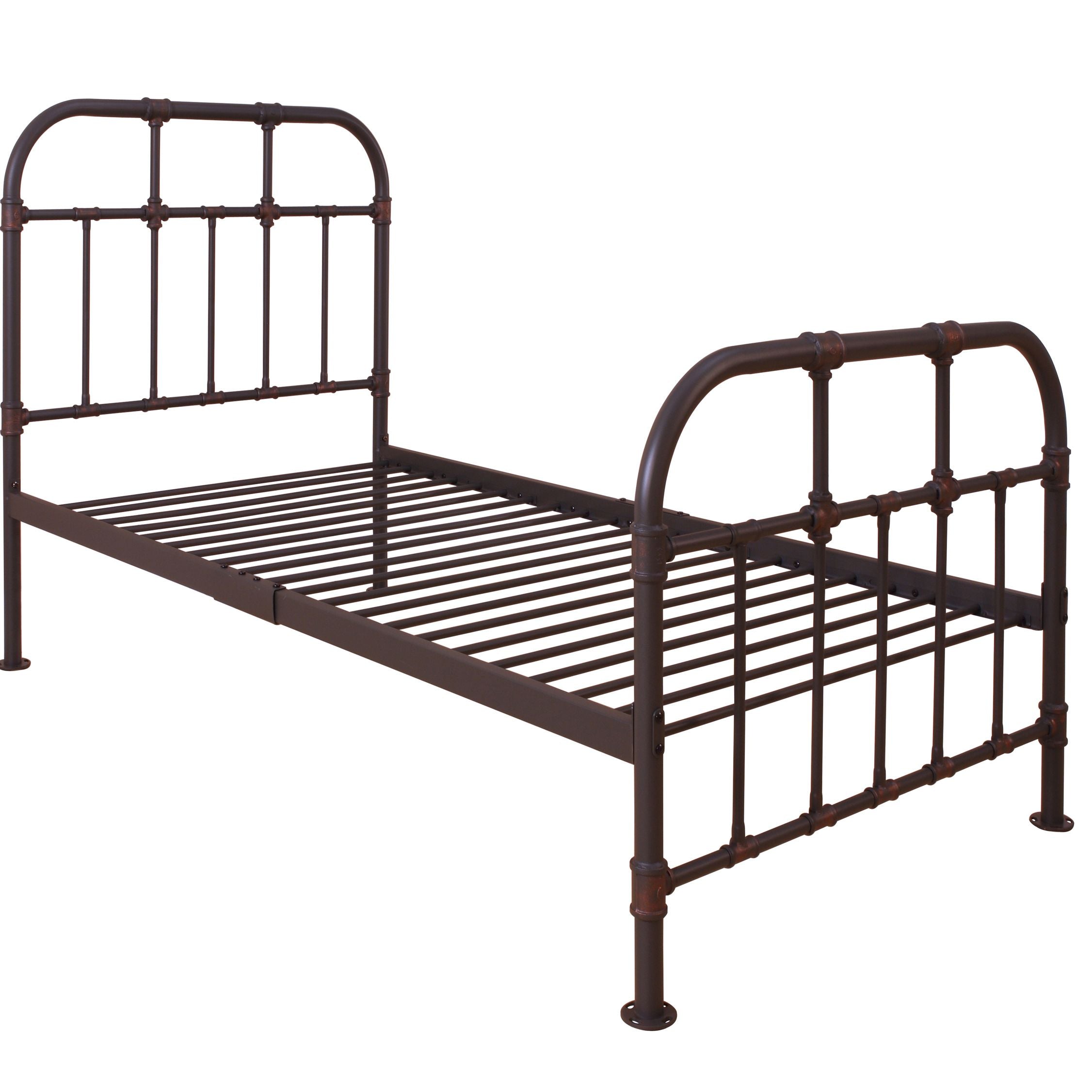 Sandy Grey Open Frame Twin Platform Bed