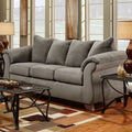 Aruca Sensations Microfiber Pillow Back Sofa, Gray