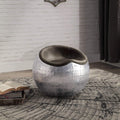 Aluminum Ottoman with Saddle Seat
