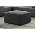 Grey Ottoman with Tight Seat