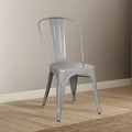 Silver Stackable Side Chair (Set of 2)