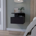 Mason Black 1-Drawer Floating Nightstand