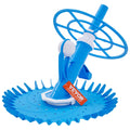 VEVOR Automatic Suction Pool Cleaner, Low Noise Pool Vacuum Cleaner with Extra Diaphragm, 10 x 32 in Hoses & 36-Fin Disc, Side C