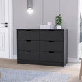 Dresser curio, Four Drawers, Black Wengue Finish(D0102HgE10Y)