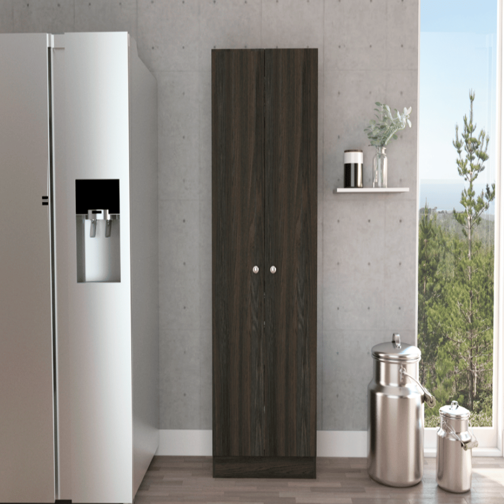 Storage cabinet Pipestone, Five Shelves, carbon Espresso  Black Wengue Finish(D0102HgE1cA)