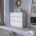 Dresser Maldus, Three Drawers, White Finish(D0102HgE1VY)