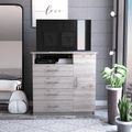 Dresser Beaufort, Four drawers, Light gray Finish(D0102HgEY5Y)