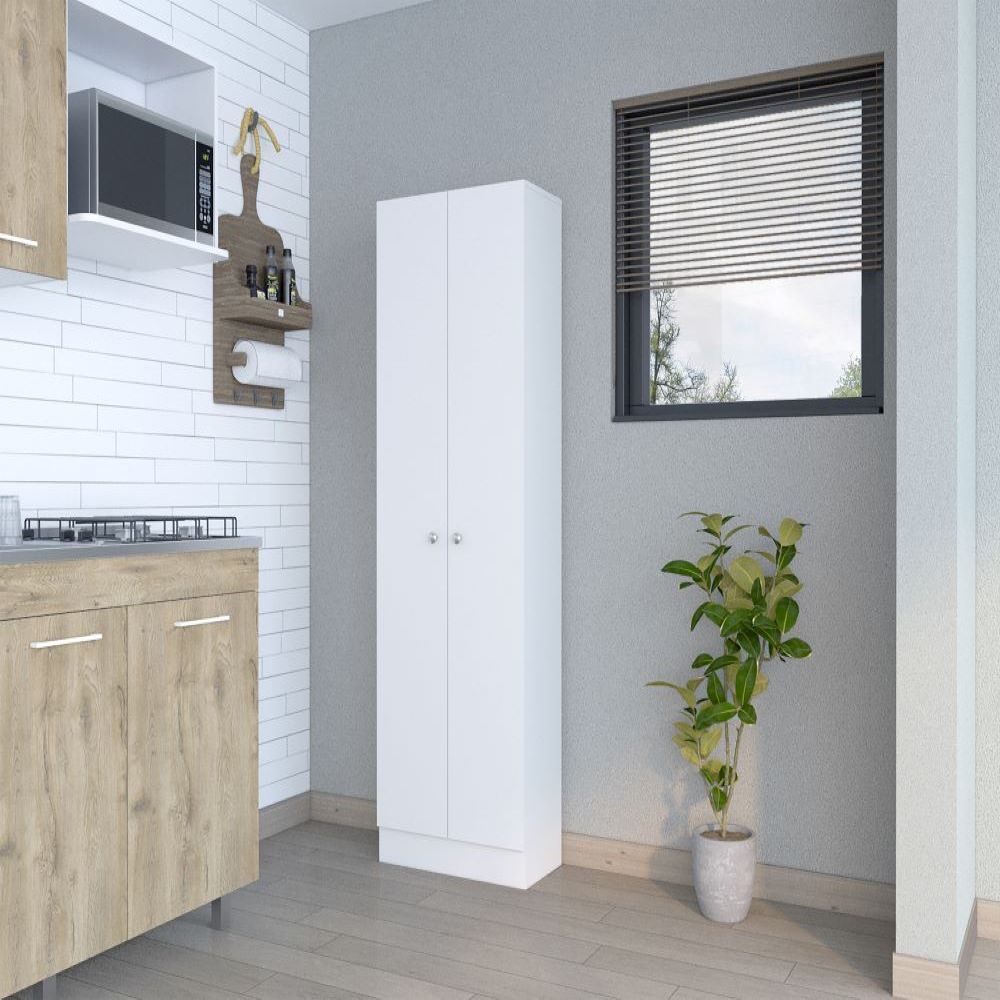 Storage cabinet Pipestone, Double Door, White Finish(D0102HgEY8V)