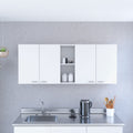 Wall cabinet Ontario, Double Door, White Finish(D0102HgEYNU)