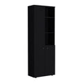 Nolic Multistotage with 5-tier storage shelves and 2 doors, White