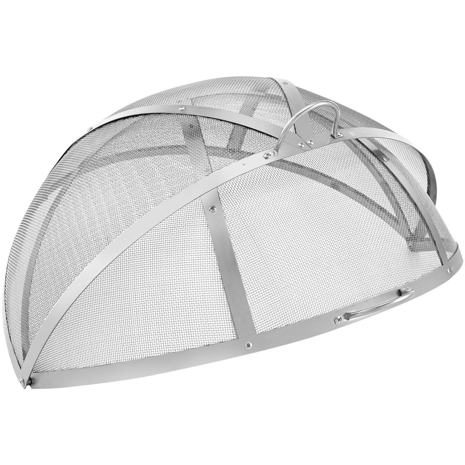 Vevor Firepit Spark Screen Lid, 36' Diameter, Outdoor Firepit Ring Cover Round Accessories, Fire Pit Metal Cover, Easy-Opening