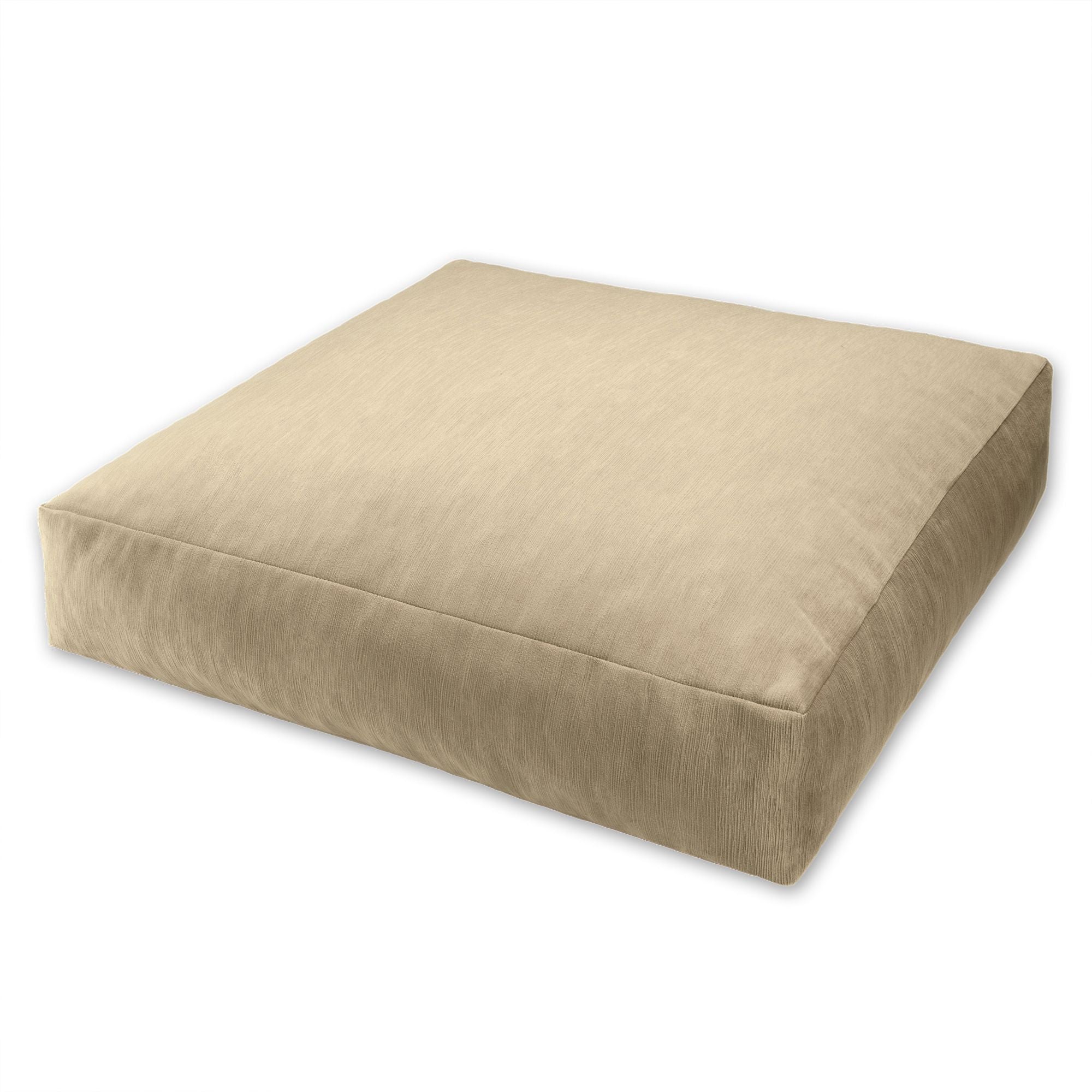 Jaxx Brio Large Dcor Floor Pillow / Meditation Yoga Cushion, Plush Microvelvet, Camel