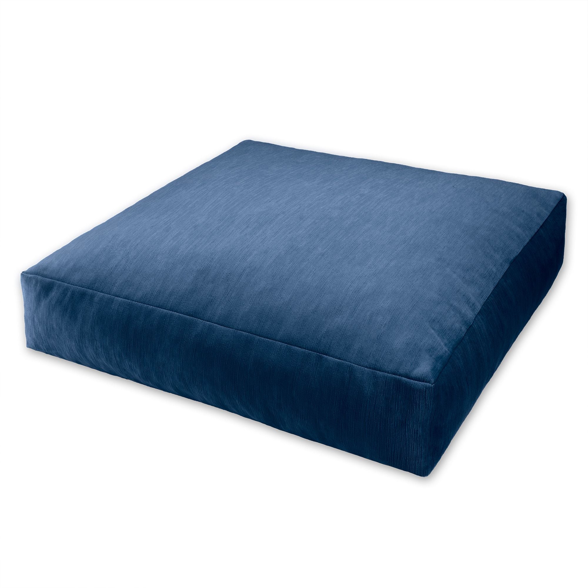 Jaxx Brio Large Dcor Floor Pillow / Meditation Yoga Cushion, Plush Microvelvet, Indigo