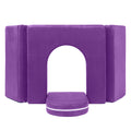 Jaxx Zipline Playscape Castle Gate - Playtime Furniture for Imaginative Kids, Grape