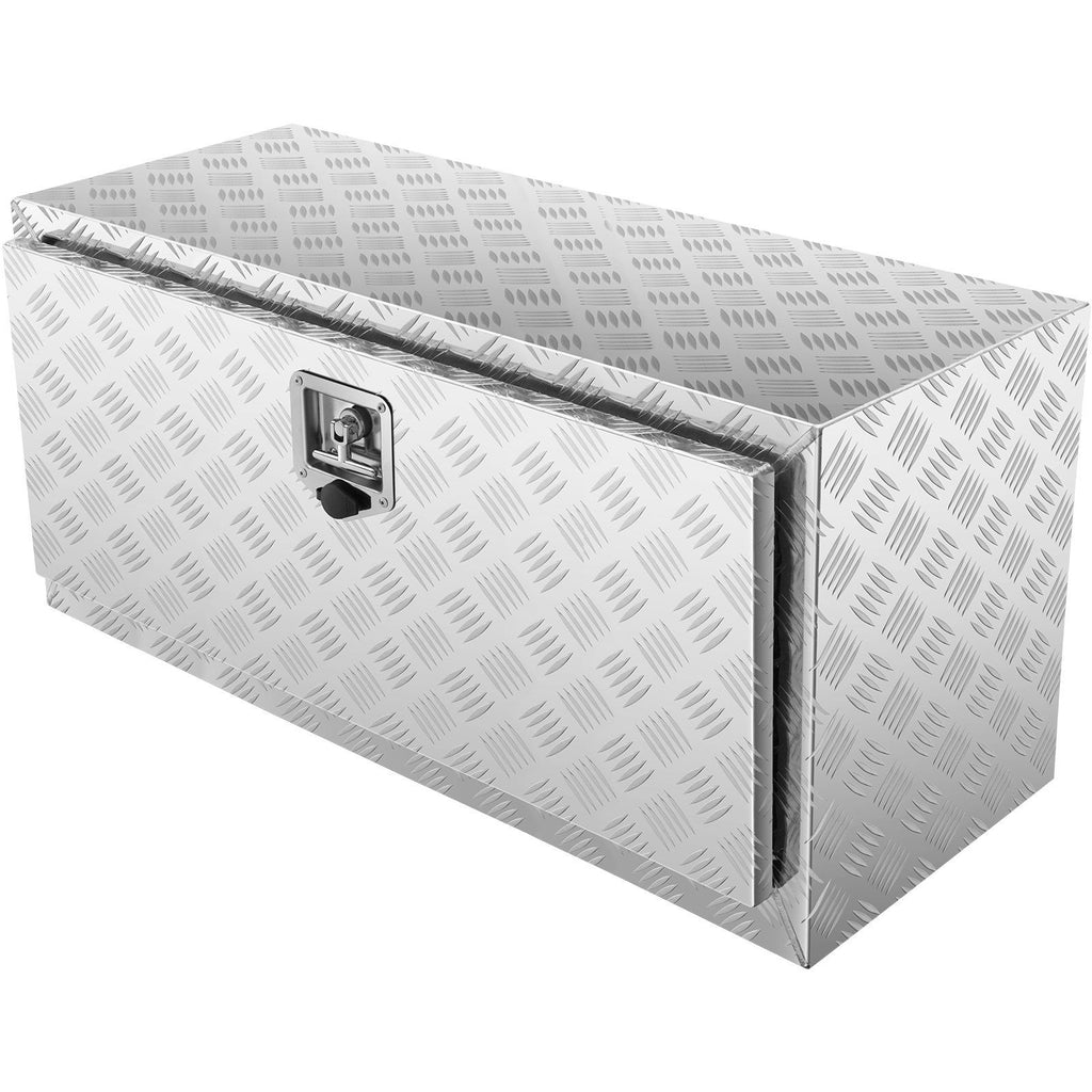 Vevor Underbody Truck Box, 36'17'18' Pickup Storage Box, Heavy Duty Aluminum Diamond Plate Tool Box With Lock And Keys, Water
