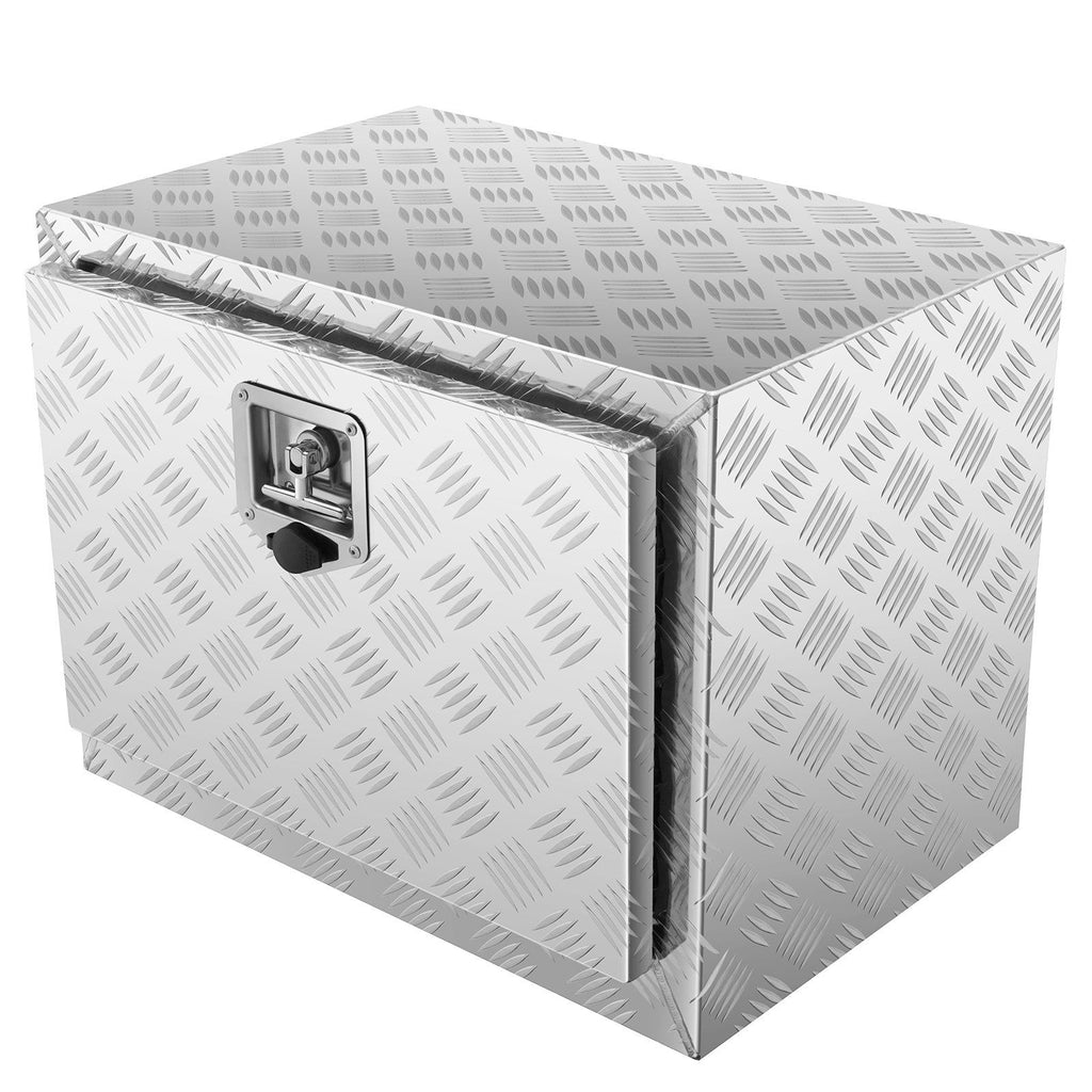 Vevor Underbody Truck Box, 24'17'18' Pickup Storage Box, Heavy Duty Aluminum Diamond Plate Tool Box With Lock And Keys, Water