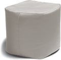 Jaxx Luckie Outdoor Patio Bean Bag Ottoman, Pearl