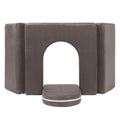 Jaxx Zipline Playscape Castle Gate - Playtime Furniture for Imaginative Kids, Charcoal