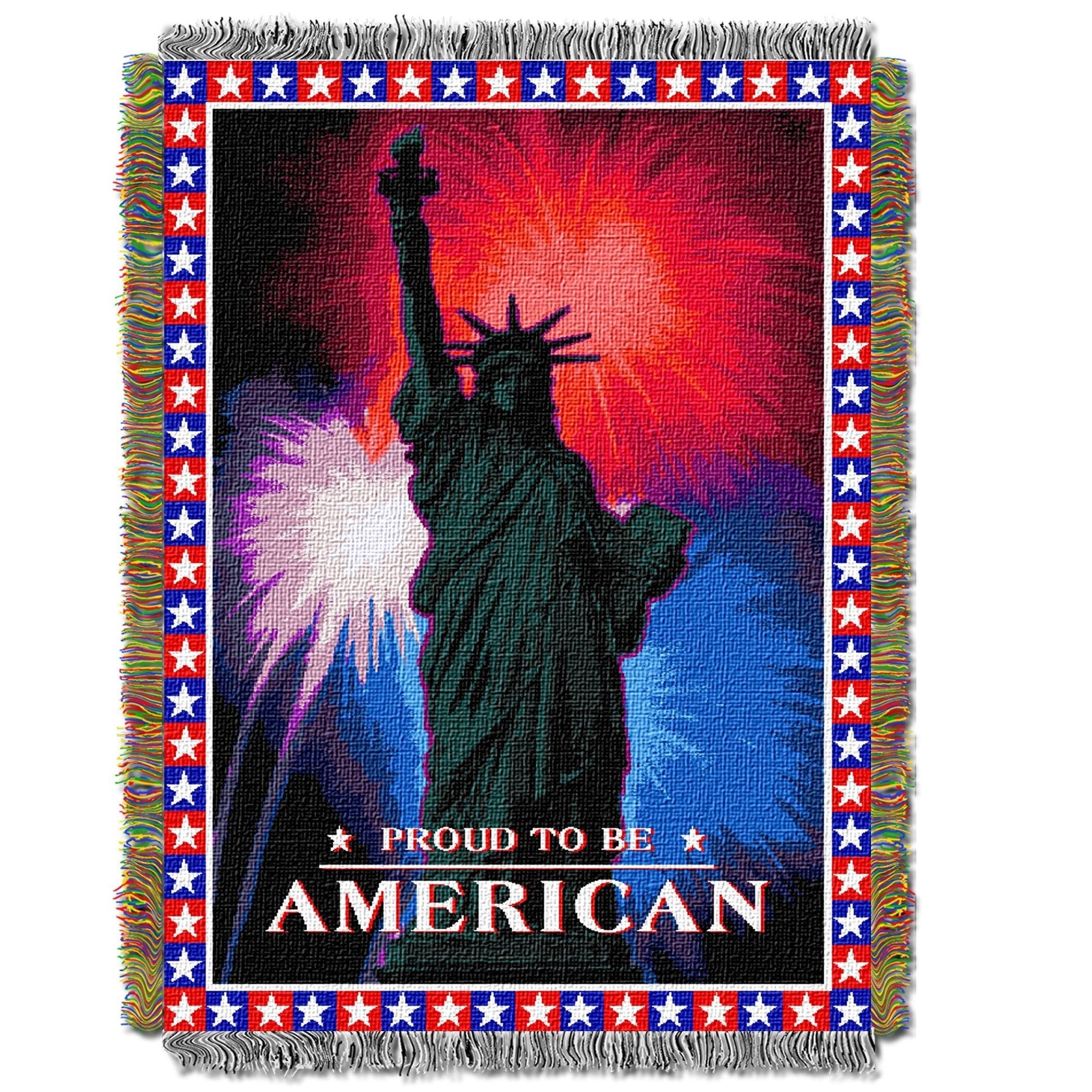 July Fourth Licensed Holiday 48X 60 Woven Tapestry Throw By The Northwest Company(D0102Hh1L9V)