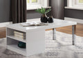 ACME Harta Coffee Table, White High Gloss & Chrome 82330