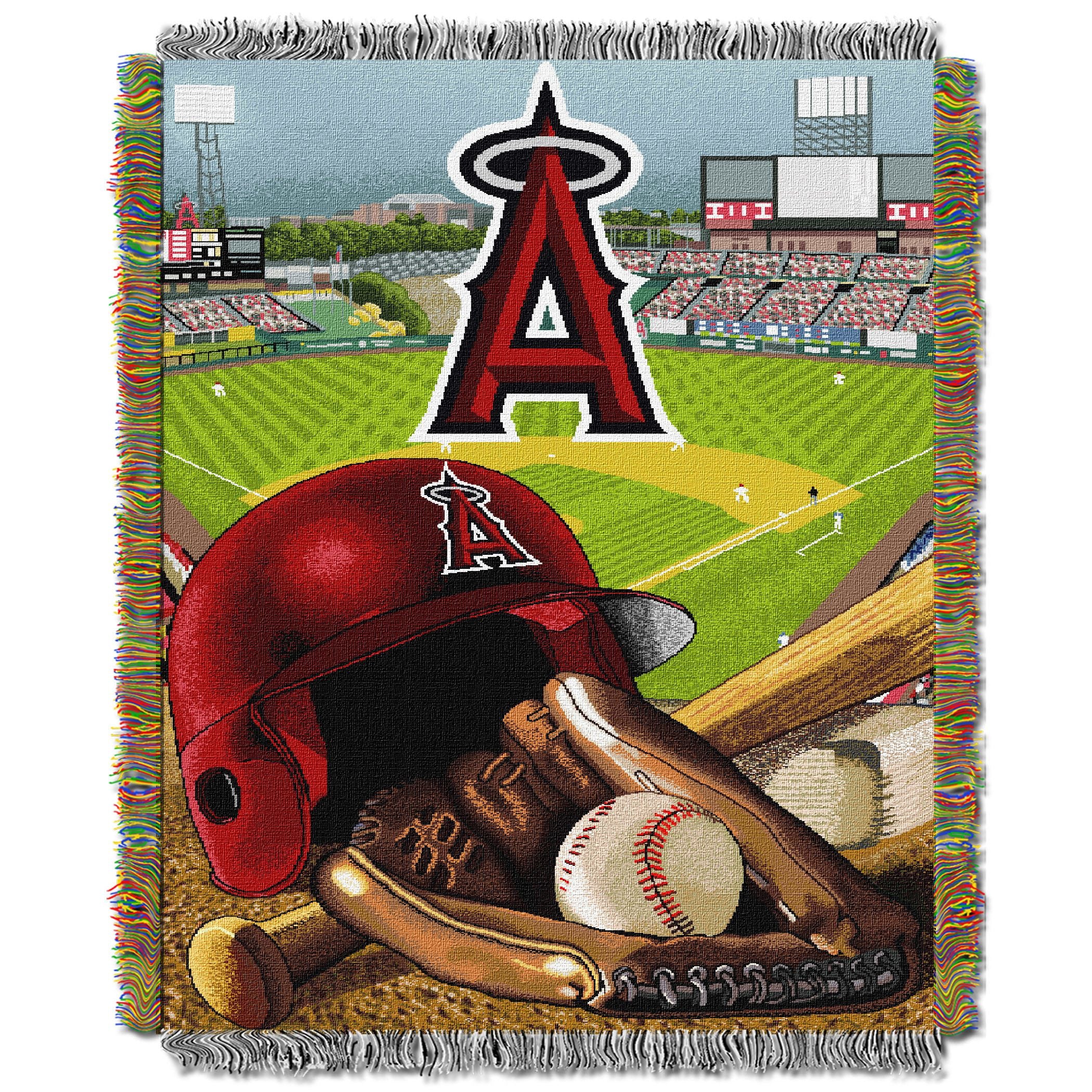 Angels Official Major League Baseball, 'Home Field Advantage' 48'X 60' Woven Tapestry Throw By The Northwest Company(D0102Hh