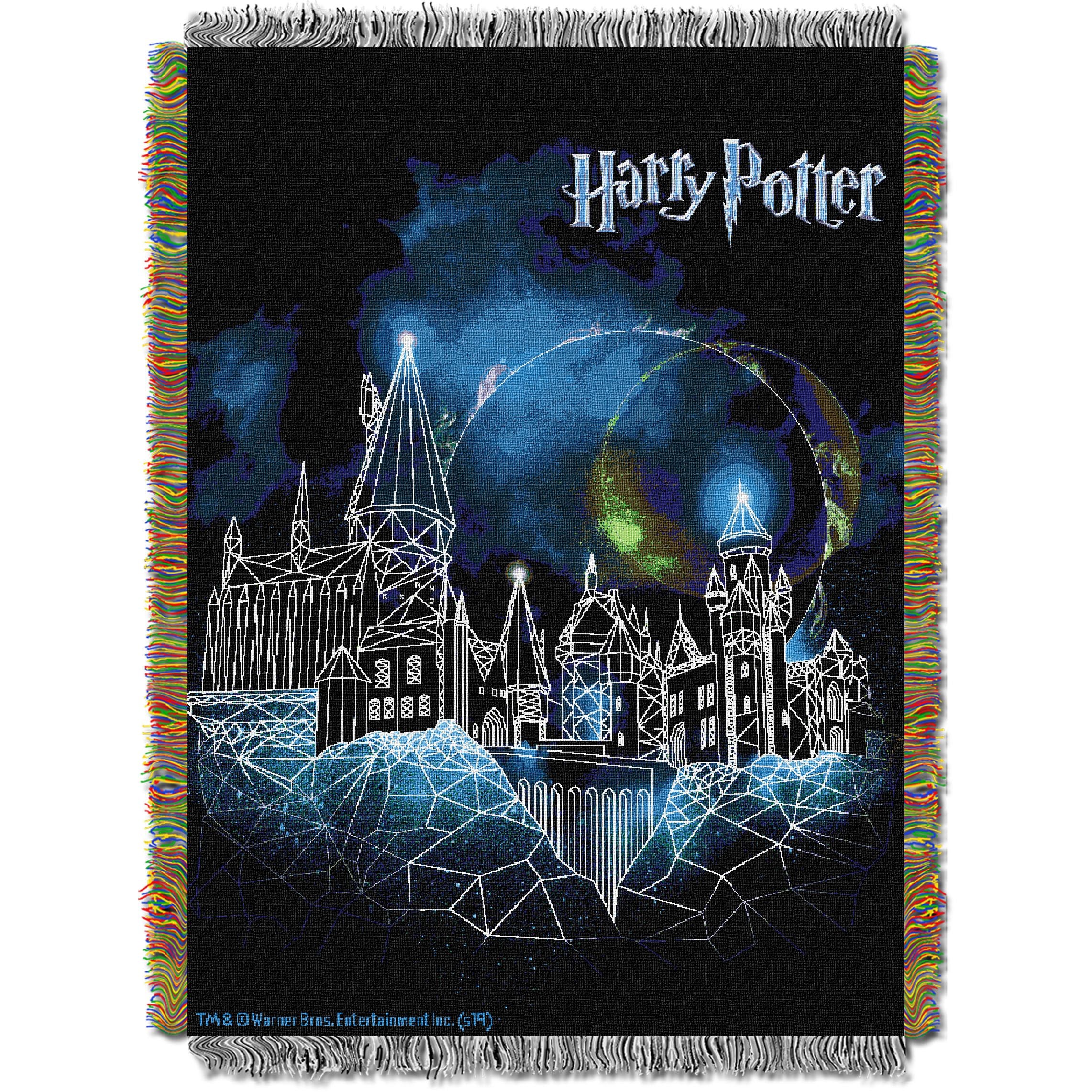 Harry Potter  Castle Licensed 48x 60 Woven Tapestry Throw by The Northwest Company(D0102HHYNDG.)