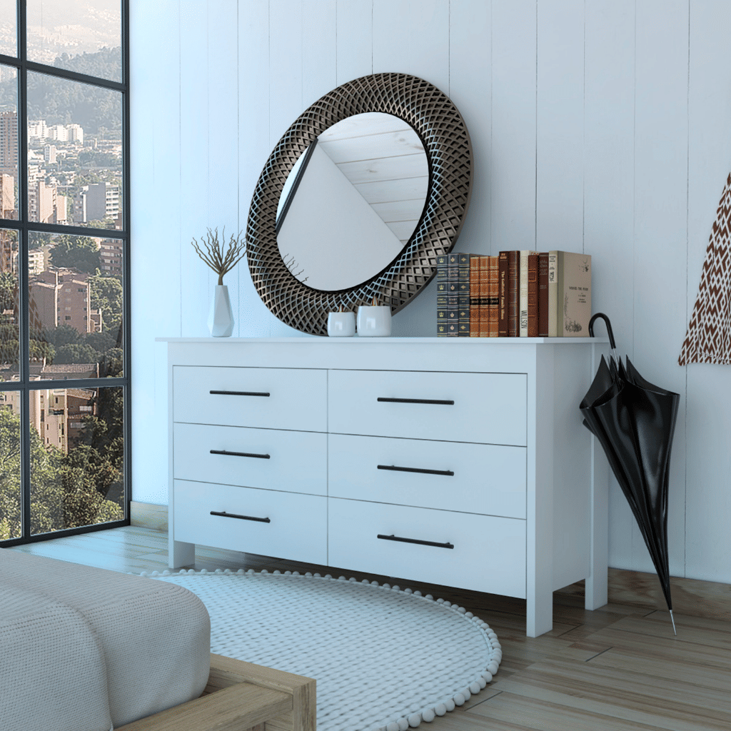 Luxor Six Drawer Double Dresser(D0102HI4X5U)