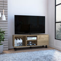 Rome TV Stand For TVs up 43 Two Open Shelves One cabinet One Big Open Shelf(D0102HI4X5Y)