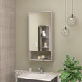 Modesto Medicine cabinet One Open Shelf Mirrored cabinet With Two Interior Shelves(D0102HI4X7V)